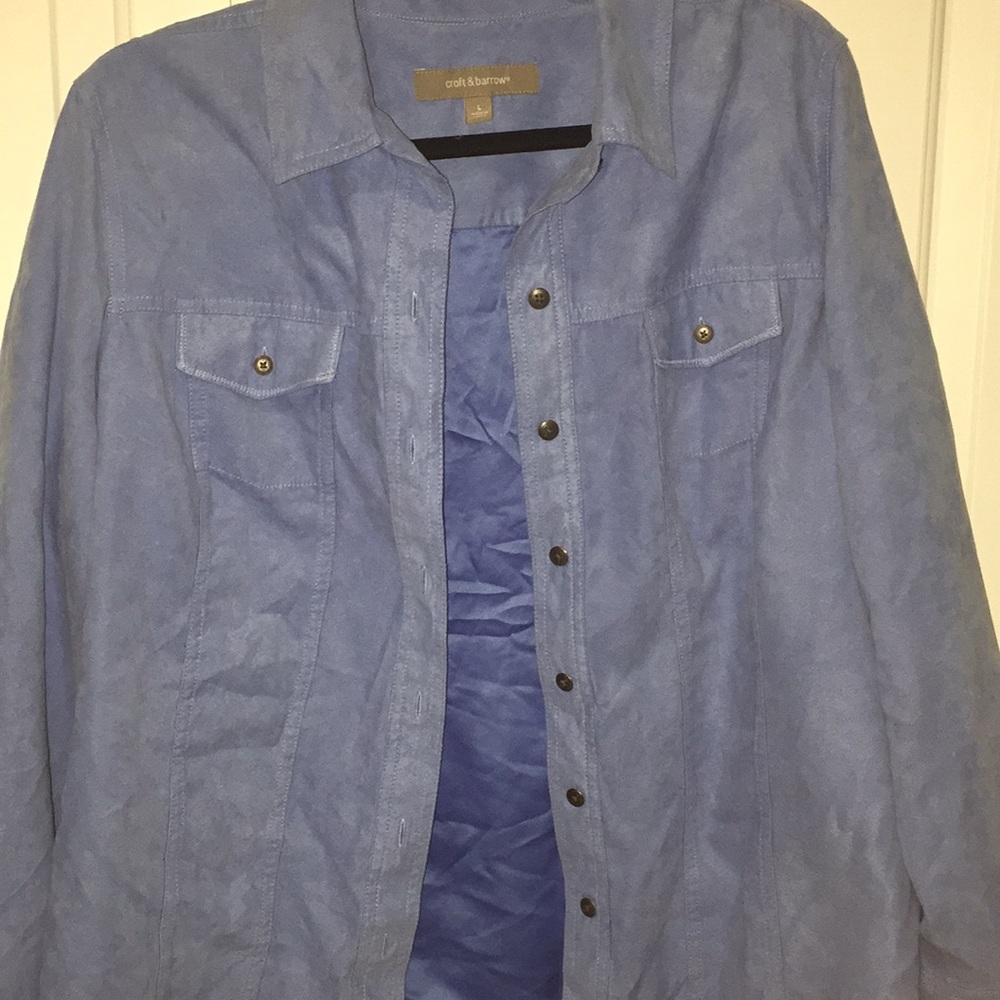Blue felt top